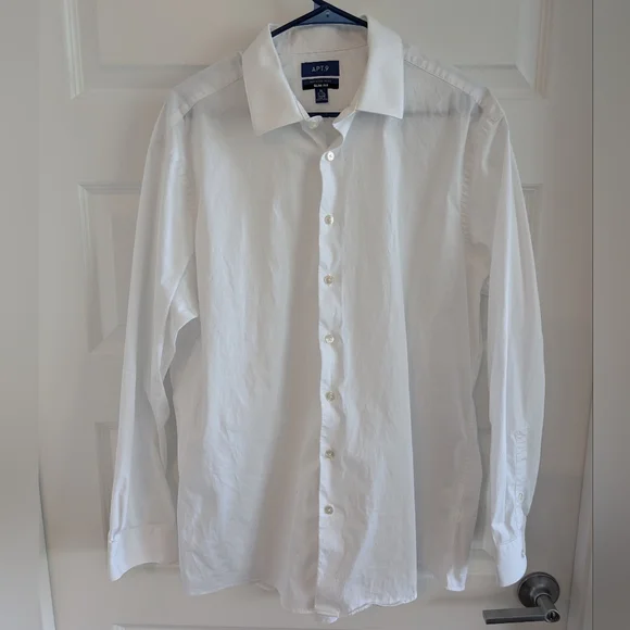 Apt. 9 | Shirts | White Dress Shirt Apt 9 Slim Fit | Poshmark